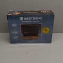 West Bend QuikServe Toaster, 2-Slice Wide-Slot Slide-Through Bread Toaster with Bagel and Gluten-Free Settings and Cool-Touch Exterior Fast Toasting, Includes Removable Serving Tray, 1400-Watts, Black