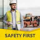 PeerBasics Safety Vests 10 Pack - Yellow Reflective High Visibility, Hi Vis Silver Strip, Men Women, Work, Cycling, Runner, Surveyor, Volunteer, Crossing Guard, Road, Construction, Neon (Mesh, 10)