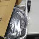 Garden Hose Reel Cart, Holds 75-150 Feet of 5/8-Inch Hose, Portable Hose Reel Cart With Wheels,Adjustable Handrail, Quick Hose Connector (Original, Black)