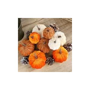 Fall Decor,Velvet Pumkins
