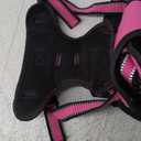 NESTROAD No Pull Dog Harness,Adjustable Oxford Dog Vest Harness with Leash,Reflective No-Choke Pet Harness with Easy Control Soft Handle for Large Dogs(X-Large,Fuchsia Pink) (XLneck 17-25" chest 21-35")