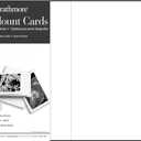 Strathmore Photo Mount Cards, White with Decorative Border, 5x6.875 inches, 50 Pack, Envelopes Included - Blank Greeting Cards for Weddings, Events, Birthdays