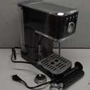 CHULUX Slim Espresso Machine with Milk Frother, 20 Bar Professional Italian Pump Espresso Coffee Machine for Home Cappuccino & Latte Maker, Stainless Steel, Black