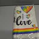 2 x XCHI Rainbow Love Heart Love is Love LGBTQ Table Runner Pride Day Inclusion Lesbian Gay Bisexual Transgender Queer Homosexual Equality Decorations for Home Kitchen Party 13x72 Inch