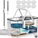 RinseWise Large Gen 1 Mop Bucket, Clean/Dirty Water Separation,8 Heads