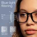 livho High Tech Blue Light Glasses - Advanced Blue Light Blocking Computer Glasses - Screen Fatigue & UV Protection, Clear