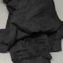 FAIABLE Mens Womens Double Zip Up Hoodie Oversized Acid Wash Hoodies Heavyweight Fleece Cotton Zipper Sweatshirt Vintage Y2k Full Zipup Jacket Couples Streetwear Black Size L