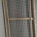 MidWest Homes for Pets Wire Mesh Pet Safety Gate, Dog Gate Expands From 29 - 50 Inches Wide, 44 Inches Tall, Wood, Powder Coated Wire (Large)