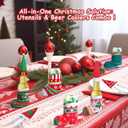 2 x 10pcs Christmas Can Cooler Coozie Combo for Party, Beer Can Coozy 12oz-16oz Bulk for Christmas Party Decoration Supplies