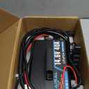 12V 40A Lithium Battery Charger 14.6V LiFePO4 Battery Charger for 12.8V LiFePO4 Lithium Deep Cycle Rechargeable Batteries 0V Wake Up 12 Volt Charger with 2 Connectors for RV, Boat, Car, Marine, Solar