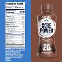 Core Power Protein Shake, Chocolate, 26g Bottle, 14oz, 12 Pack (EXP 02/18/27)