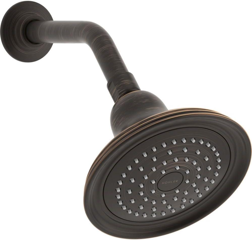 Kohler K-10391-AK-2BZ Devonshire Single Function Showerhead with Katalyst Spray Technology, Oil Rubbed Bronze