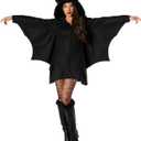 Morph - Bat Costume Adult Women, Bat Wings Costume Plus Size, Halloween Costumes For Women, Halloween Costumes 2025 (3X-Large)