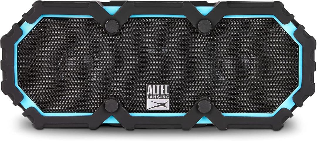 Altec Lansing LifeJacket 2 - Waterproof Bluetooth Speaker, Floating Portable Speaker for Travel & Outdoor Use, Deep Bass & Loud Sound, 30 Hour Playtime, 2.80 x 7.50 x 3.11 Inches