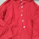 Gauze Tops for Women' Loose Fit Cotton Linen Long Sleeve Top Button Down Casual Collared Blouses with Chest Pocket (XL)