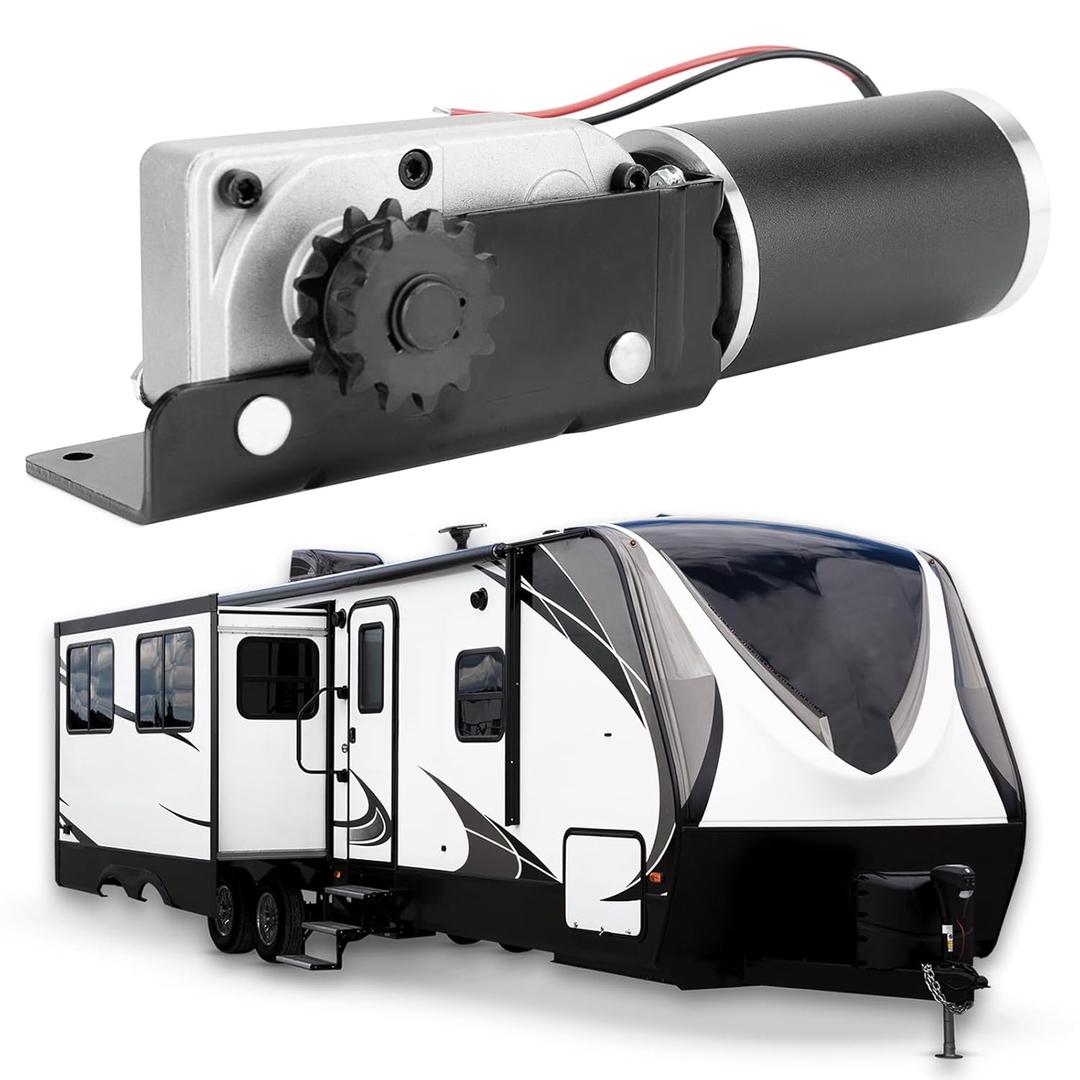 Rv Slide Out Gearbox Housing R25076 Accu Slideout PMDC Motor R25075 Replaces R25076-1 225008 25076-1 R25075 R25074 64ZY-CJ001-039 3/16 Drive High Output 13 Gear Sprocket High Torque Parts