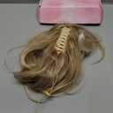 IMISSU Cute Short Claw Ponytail Grab Hairpieces Thick Clip In Hair Extensions Little Pony Tail Hair Pieces for Women (Ash Blonde)