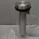 Cold Brew Coffee Maker - Large Glass Infusion Pitcher 1.6 Quarts 52oz - Iced Coffee & Iced Tea Pitcher with Stainless Steel Lid & Fruit Infusion Tube - Perfect for Home or Office