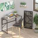 Elephance Folding Desk Writing Computer Desk for Home Office, No-Assembly Study Office Desk Foldable Table for Small Spaces, 31.5 Inch