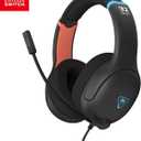 Turtle Beach Airlite Fit Wired Gaming Headset – Officially Licensed for Nintendo Switch 2, Nintendo Switch, Durable, Lightweight, Charcoal Blue/Red