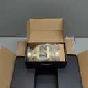 6 Pack Pismo Doorknobs for Hall, Gold Interior Door Knobs with Camelot Trim, Satin Brass Interior Door Handles