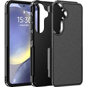 Hualele for Samsung Galaxy S24/S25 Plus Case,[Military Grade Protection] [Dropproof Shcokproof] Anti-Slip Grip Slim Dual Layer Rugged Heavy Duty Galaxy S24 S25 Plus Phone Case,Black