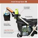 Pet Stroller for Large and Medium Dogs, One-Hand Foldable