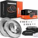 A-Premium 10.82 inch (275mm) Front Vented Disc Brake Rotors + Ceramic Pads Kit Compatible with Toyota, Lexus and Scion Models - RAV4 2006-2018, xB 2008-2015, Prius V 2012-2017, HS250h 2010-2012, 6-PC