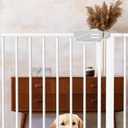 Baby Gate - 40'' Extra Tall and 30''-37'' Adjustable Width Pet Gate for Stairs