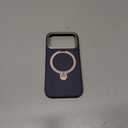 TORRAS Organic Leather for iPhone 17 Pro Case with Stand, Fit for Magsafe, 360 Spin Kickstand with Camera Control, Premium Leather Durable Stylish Q3 VegSkin for iPhone 17 Pro Phone Case, Deep Blue