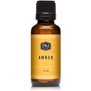 P&J Trading Fragrance Oil | Amber Oil 30ml - Candle Scents for Candle Making, Freshie Scents, Soap Making Supplies, Diffuser Oil Scents (1.01 Fl Oz (Pack of 1))