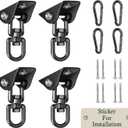 Heavy Duty Swing Hangers for Wooden Sets 2000 LB Capacity Hammock Hanger 360 Swivel Stainless Steel Swing Hardware Accessories 2 Packs for Porch Playground Yoga Heavy Bag