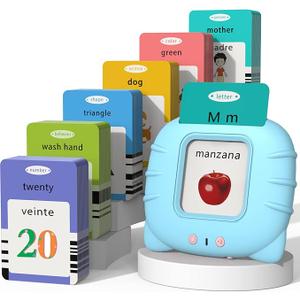 Talking Flash Cards for Toddlers 1 2 3 4 5, Speech Therapy Toys Autism Toys, ABC 123 Sight Words Etc - 255 Cards-510 Sides, Educational Learning Interactive Toys with Giftable Package