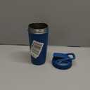 BlenderBottle Sport Shaker Cup Insulated Stainless Steel Water Bottle with Wire Whisk, 24-Ounce, Blue