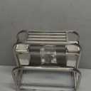 Knife Holder Storage Organizer with Hooks, Stainless Steel Knife Block Holder Cutting Board Rack,Kitchen Utensils Holder with Drainer Tray for Kitchen Countertop