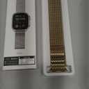 LULULOOK Milanese Mesh Loop Compatible with Apple Watch Band 49/46/45/44/42/41/40/38mm for Men Women, Stainless Steel Magnetic Buckle Strap for iWatch Ultra 3/2 Ultra Series 11 10 9 8 7 6 SE 5 4 3 (Light Gold)