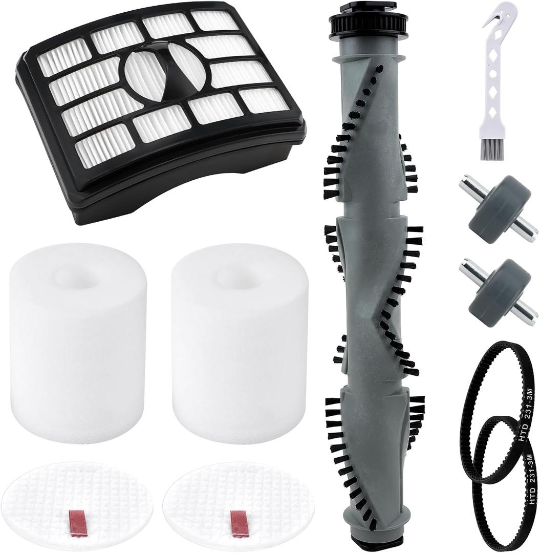 Brush Roller Belts Filters Kit for Shark Rotator Professional Lift-Away Upright Vacuum NV500 NV501 NV502 NV505 NV550 NV520 UV560 Replacement Parts, compare to part XFF500 & XHF500