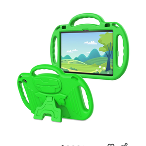 AVAWO Kids Case for 10-inch Tablet with Shoulder Strap, Lightweight Shockproof Handle Cover for 10" Tablet(Not for Other Tablet), Spring Green