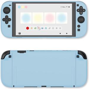GeekShare Hard Case Compatible with Switch 2 (2025), Anti-Scratch Protective Cover for Switch Console and Grip Joy Controller, Blue