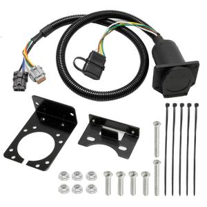 4 Way Flat and RV 7 Way Trailer Wiring Harness, Replacement for Nissan Frontier 2005-2025, Replacement for Suzuki Equator 2009-2012