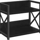 YINMIT Countertop Shelf Organizer,Coffee Bar Accessories,Spice Rack,Coffee Counter Shelf,2 Tier Coffee Organizer Station for Mugs,Cups,Cream,Syrup (Black, Small)