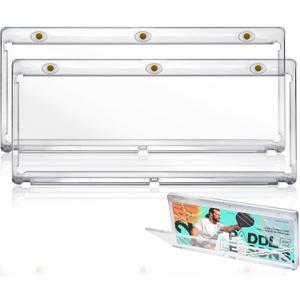 DEDC Magnetic Card Holder Horizontal Booklet Card Holder-175PT Magnet Case Trading Card Protector Baseball Cards One Touch Card Holder UV Protection Display Showcase PVC Free (2CT-187mm)