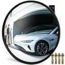 20 Inch Acrylic Convex Mirror with LifetimeWarranty - Wide Angle Shatterproof Blind Spot Mirror with Wall Mount for Store, Warehouse, Daycare, Indoor Outdoor Safety