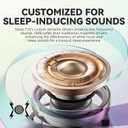 Sleep Earbuds Ultra-Thin Wireless Bluetooth 5.3 Earbuds for Side Sleepers, Noise Blocking Sleep Headphones with 6H Playtime, Ergonomic Mini Design for Small Ears (Deep Black)