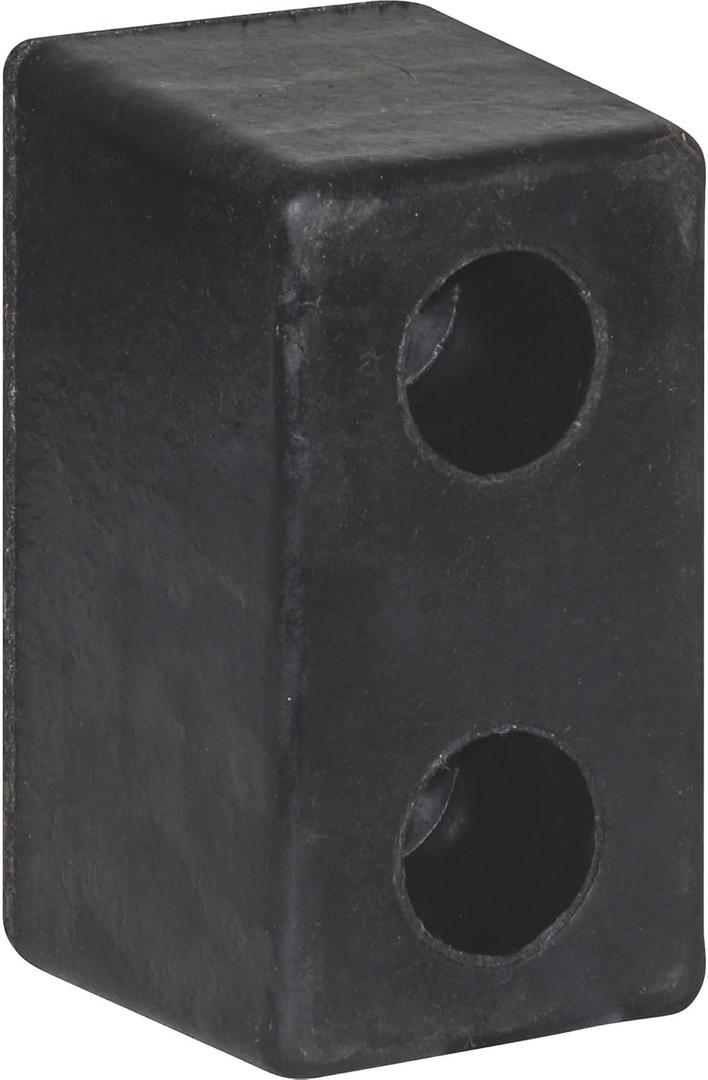 Buyers Products B6000L Molded Rubber Bumper 3 X 5 X 6 Inch, Set of Two Bumpers For Truck and Trailer Protection, Durable Dock Bumper For Equipment And Delivery Bays