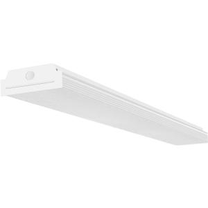 FAITHSAIL 4FT LED Wraparound 40W 4 Foot LED Shop Lights for Garage, 4400lm 4000K Neutral White, Wrap Light, 48 Inch Light Fixtures Flush Mount Office Ceiling Lighting, Fluorescent Tube Replacement (1 Pack)