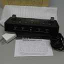 Digital Alarm Clocks for Bedrooms, RGB Desk Clock with 15 Color Display, Date Temperature and Weekday, DST, Snooze, 2 Alarms, Ambient Lighting for Living Room, Bedside Office Gaming Desk Decor (Black)