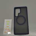 TORRAS for Samsung Galaxy S25 Ultra Case, Fit for MagSafe, 4X Military Grade Protection, Translucent Slim Magnetic Shockproof TPU/PC Case for Samsung S25 Ultra Case, Navy Blue