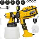 850W HVLP Paint Sprayer, 1400ml Large Capacity GALAX PRO Electric Paint Sprayer,Equipped with 5 Nozzles 3 Spray Modes, up to 650ml/min,Suitable for Spraying Cabinets, Walls and Crafts