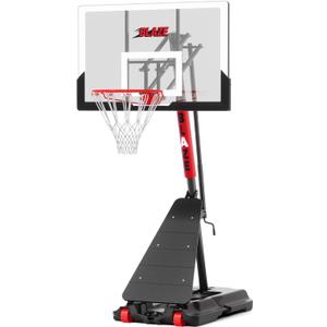 Basketball Hoop Outdoor 10 FT Height Adjustable, Portable Basketball Goals Systems with 45" Backboard for Youth Adults Kids - Backyard, Driveway, Indoor Play